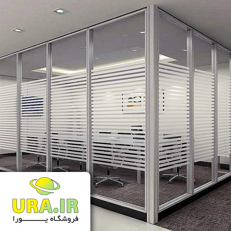 برچسب شیشه مات کن راه راه نواری کد 435 (عرض 120 سانتیمتر)