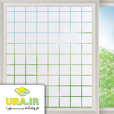 برچسب شیشه مات طرح مربع کد 473 (عرض 60 سانتیمتر)