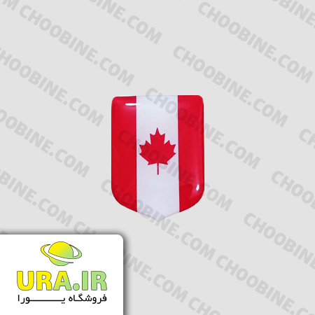 استیکر ژله ای کد ۶۶ – استیکر پرچم کانادا (۳ در ۲ سانتیمتر) 