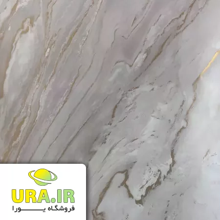 برچسب طرح سنگ رگه طلایی هایگلاس براق کد 6013 (عرض 90 سانتیمتر)